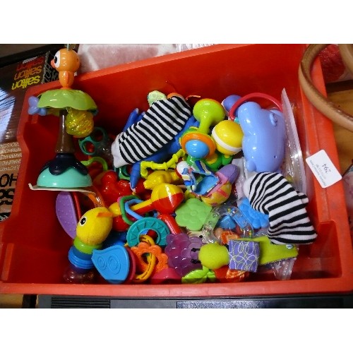 294 - BOX OF BABY TOYS