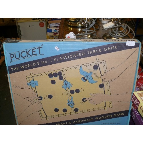 182 - 'THE WORLDS NO. 1 ELASTICATED TABLE GAME' BY PUCKET.