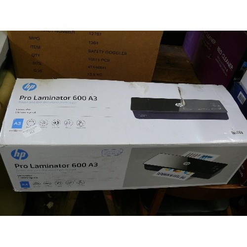 412 - BOXED HP PRO LAMINATOR 600 A3