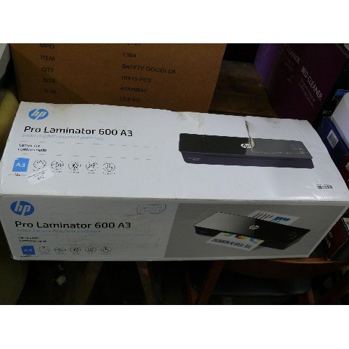 412 - BOXED HP PRO LAMINATOR 600 A3