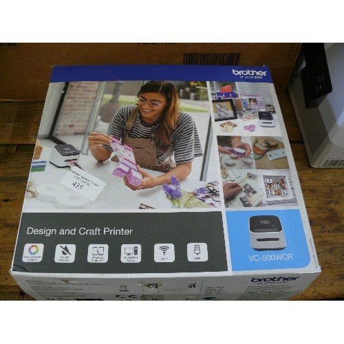 435 - BOXED BROTHER DESIGN AND CRAFT PRINTER.