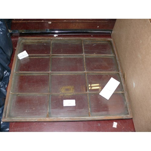 200 - TWO COPPER FRAMED WINDOWS 16