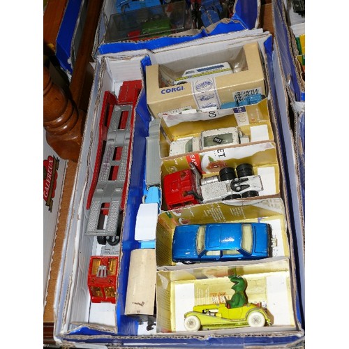 358 - MIXED COLLECTORS BOX OF CARS AND OTHER VEHICLES INCLUDING CORGI AND MATCHBOX.