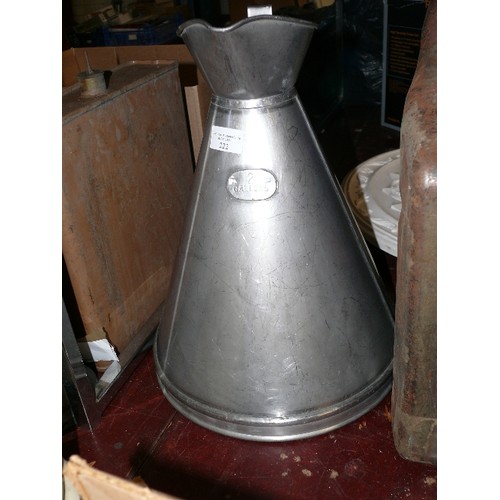 222 - TWO GALLON STAINLESS STEEL JUG.