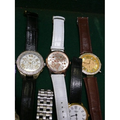 32 - BASKET OF MIXED WATCHES