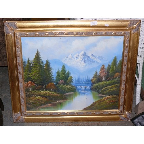 172 - LARGE GILT FRAMED OIL PAINTING