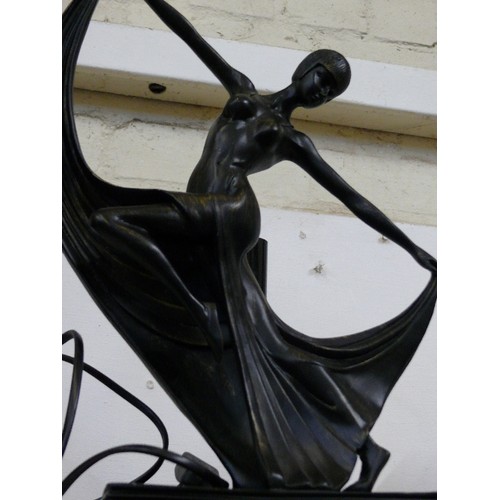 79 - DECORATIVE LADY TABLE LAMP