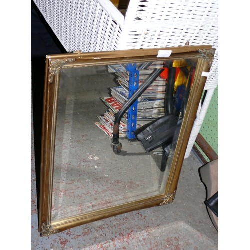 173 - GILT FRAMED BEVEL EDGED MIRROR