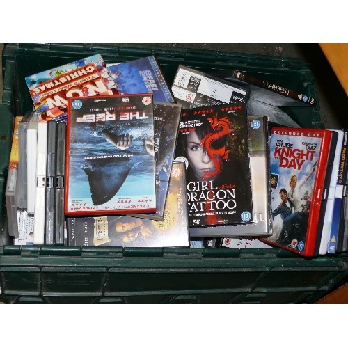 303 - LARGE CRATE OF MIXED DVD'S.