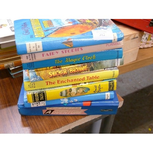 312 - A CHILDRENS HARDBACK BOOK 'WINNIE THE POOH' PLUS VINTAGE ENID BLYTON CHILDRENS HARDBACK BOOKS.