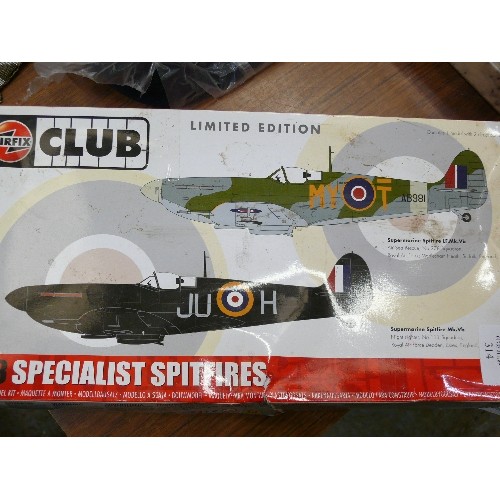 314 - AN AIRFIX CLUB SPITFIRE MODEL MAKING KIT - COMPLETE.