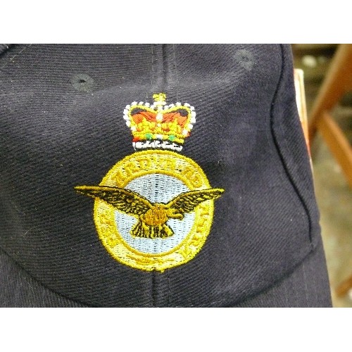 315 - RAF CAP WITH CROWN INSIGNIA.