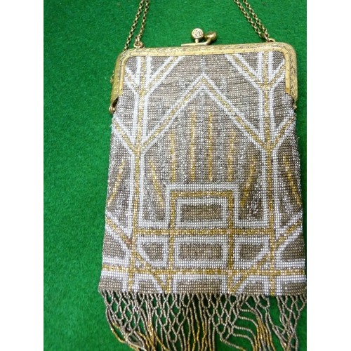 316 - LADIES VINTAGE BEADED HANDBAG