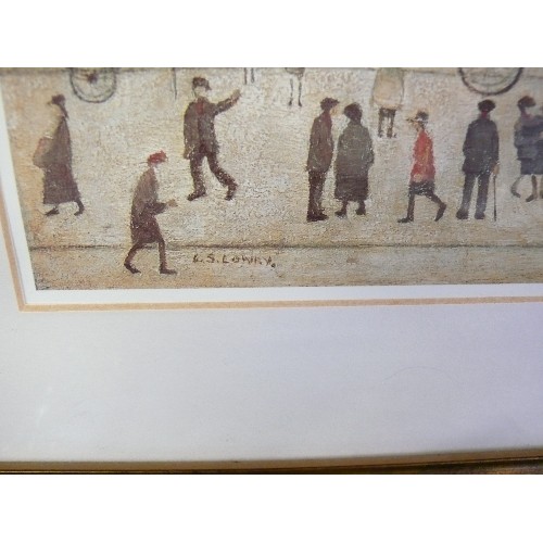 317 - FRAMED AND GLAZED LOWRY PRINT