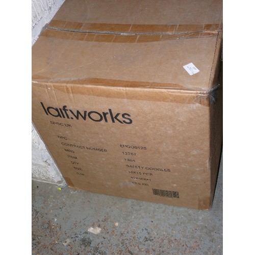 444 - BOX OF 150 WORK GOGGLES