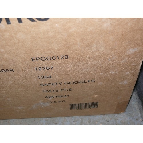 444 - BOX OF 150 WORK GOGGLES