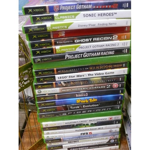 455 - X BOX GAMES (26)  -  SONIC HEROES, PROJECT GOTHAM RACING 2,  SHARK TALE, ASSASSIN'S CREED, FIFA 15 E... 