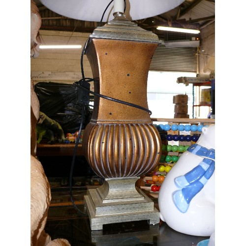 307 - VERY LARGE DECORATIVE TABLE LAMP.