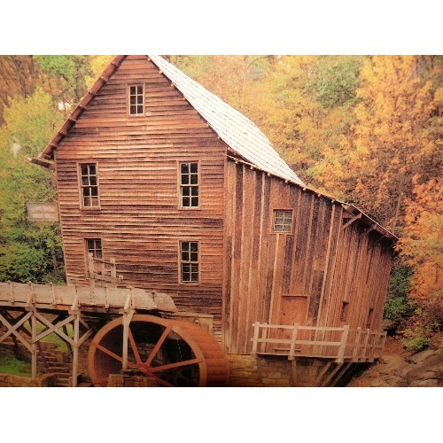 462 - WATER MILL PHOTO WALL PLAQUE - ALPA PLAQUES.