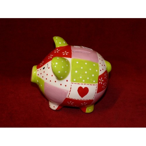 65 - PERCY PIG LIMITED EDITION 2009 MULTI COLOURED MONEY BOX.