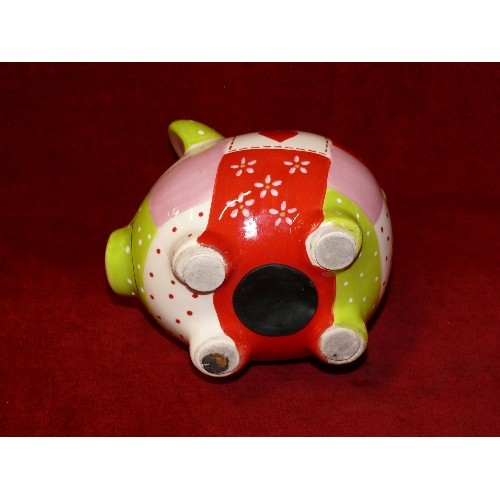 65 - PERCY PIG LIMITED EDITION 2009 MULTI COLOURED MONEY BOX.