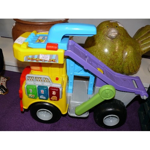 111 - VTECH DUMPER TRUCK PLASTIC TOY.