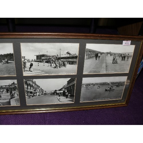 176 - FRAMED AND GLAZED PICTURES OF MABLETHORPE, LINCS CIRCA 1960'S.