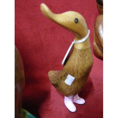 109 - TWO WOODEN DUCKS