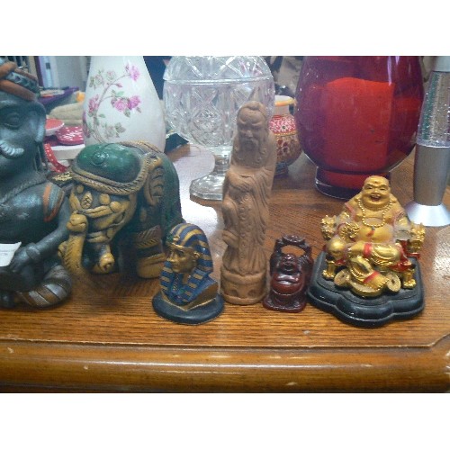 371 - SELECTION OF ORIENTAL AND INDIAN FIGURES AND COLLECTABLES.