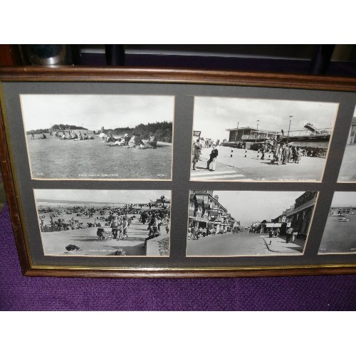 176 - FRAMED AND GLAZED PICTURES OF MABLETHORPE, LINCS CIRCA 1960'S.