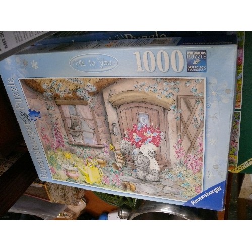 292 - A SELECTION OF GOOD QUALITY JIGSAWS.