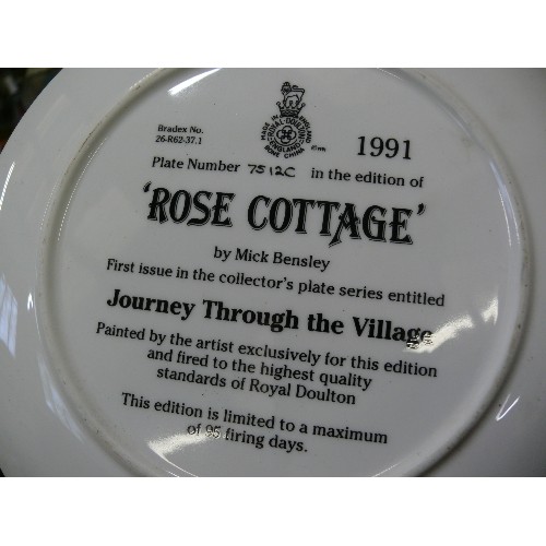 362 - A SELECTION OF MIXED DECORATIVE COLLECTORS PLATES BY ROYAL DOULTON AND ROYAL WORCESTER.