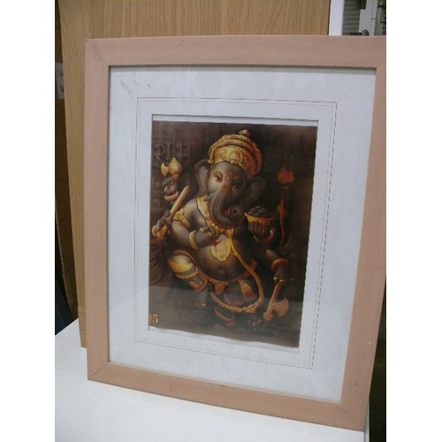 432 - GANESHA PRINT, FRAMED.