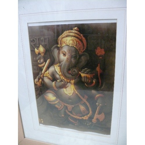 432 - GANESHA PRINT, FRAMED.