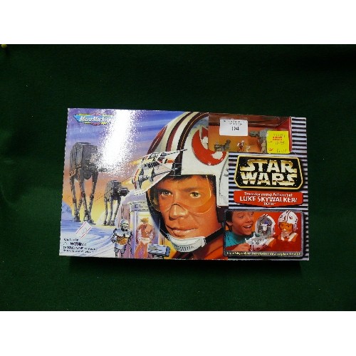 104 - A STAR WARS MICRO MACHINES TRANSFORMING ACTION SET LUKE SKYWALKER/HOTH, APPEARS TO BE NEW AND SEALED... 