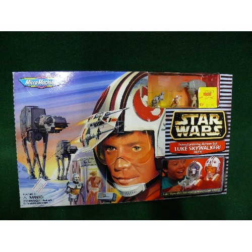 104 - A STAR WARS MICRO MACHINES TRANSFORMING ACTION SET LUKE SKYWALKER/HOTH, APPEARS TO BE NEW AND SEALED... 