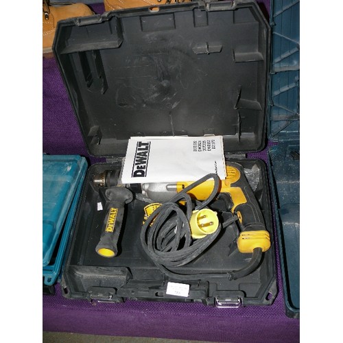 185 - CASED DEWALT D21570 DRILL 110 VOLT.