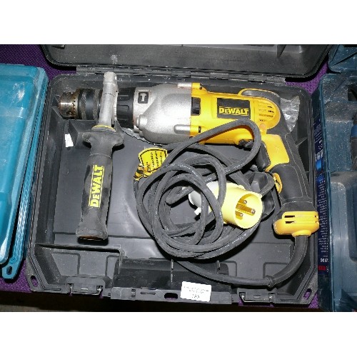 185 - CASED DEWALT D21570 DRILL 110 VOLT.