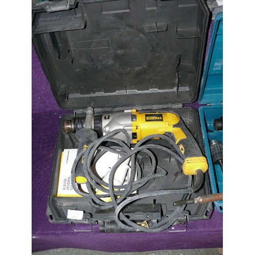 187 - CASED DEWALT D21570 DRILL 110 VOLT.