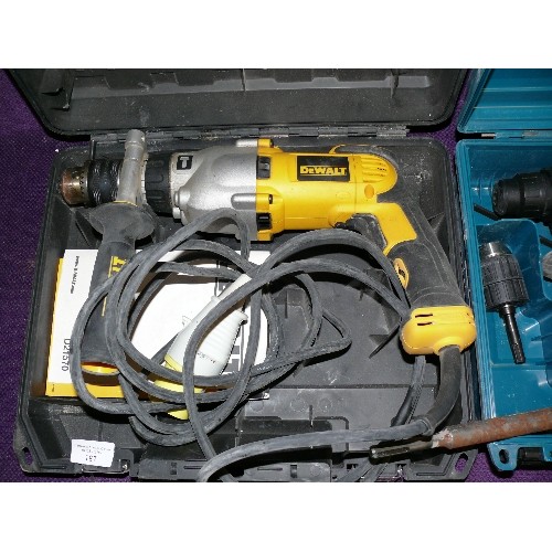 187 - CASED DEWALT D21570 DRILL 110 VOLT.