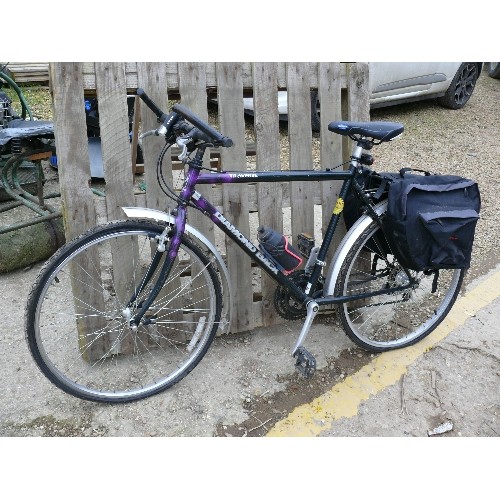 503 - TRAVERSE DIAMOND BACK BIKE WITH PANNIERS.