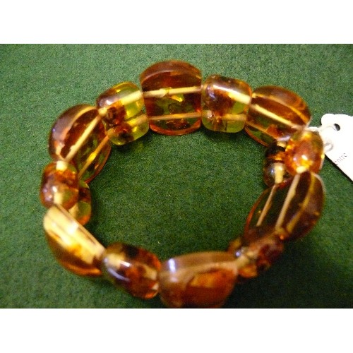 27 - HONEYCOMB AMBER BRACELET