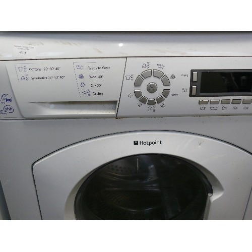 415 - HOTPOINT 7KG  WDD960 ULTIMA WASHING MACHNE IN WHTE.