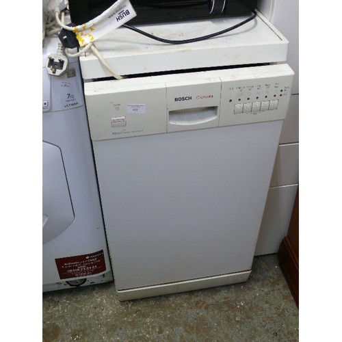 416 - BOSCH CLASIXX SLIMLINE DISHWASHER.