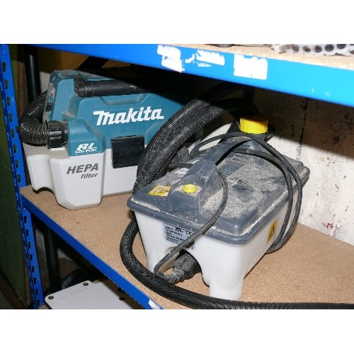 185C - MAKITA DVC750L, 18V VACUUM WITH HEPA FILTER ALSO INCLUDING A STEAM STRIPPER.