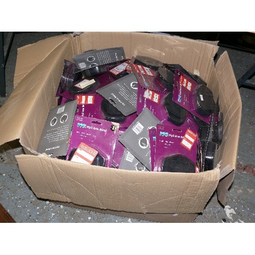 368A - MP3/PHONES ARMBANDS HUGE BOX FULL BY SYNERGY ACCESSORIES.