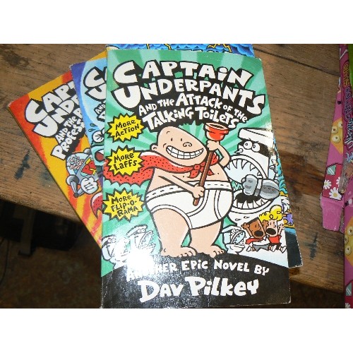 274 - SELECTION OF CAPTAIN UNDERPANTS BOOKS.