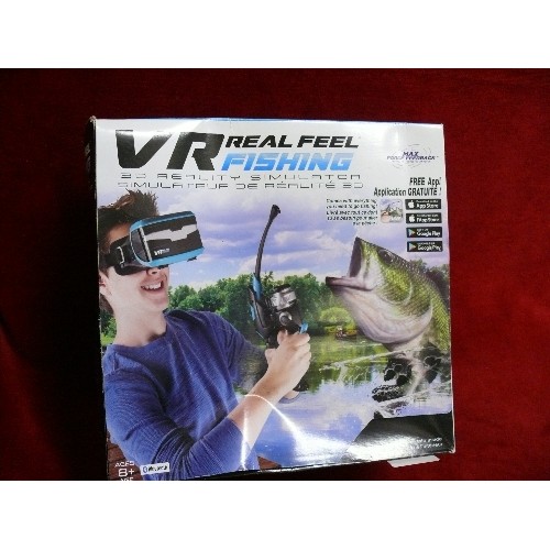 110 - A 3D VIRTUAL REALITY FISHING GAME IN ORIGINAL BOX.