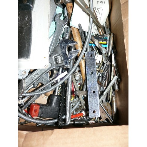 204A - NICE BOX OF MIXED TOOLS INCLUDING SPANNERS, SCREWDRIVERS ETC.