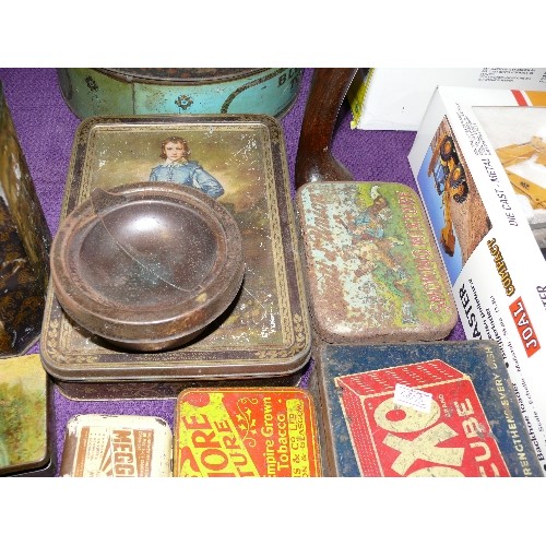 232 - A COLLECTION OF VINTAGE TINS.